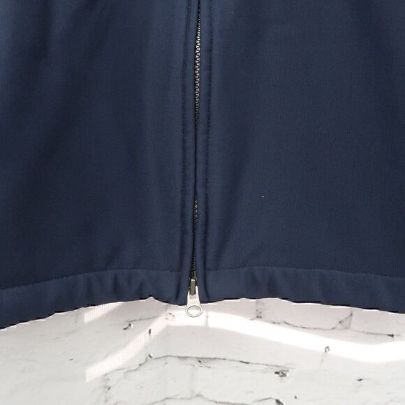 NAUTICA BLUE DOUBLE ZIP FLEECE LINED WINDBREAKER JACKET SIZE SMALL - Picture 6 of 12